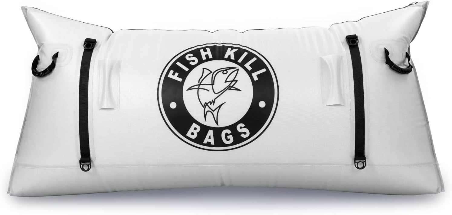 Gusseted Insulated Fish Cooler Bag 72" x 32" β Waterproof, Leakproof Nylon with Heavy-Duty Handles β Self-Standing Kill Bag for Fishing, Travel & Outdoors