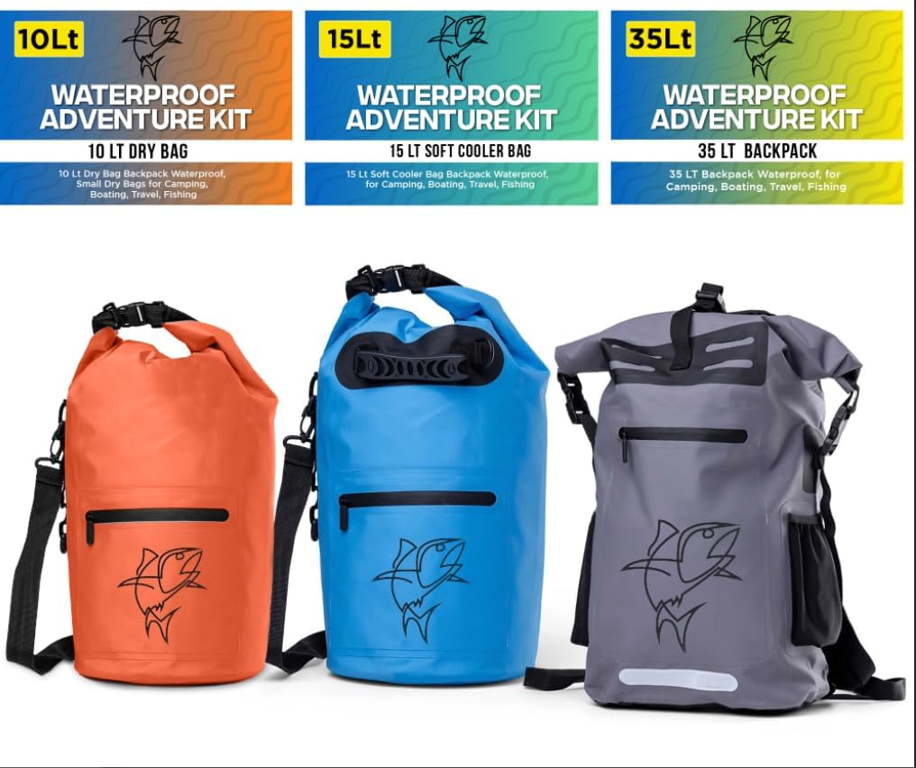 Multipurpose Waterproof Drybag Bundle (3 pcs Pack) by Fish Kill Bags