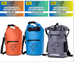 3 pcs Bundle (10L Drybag + 15L Soft Cooler Bag + 35L Insulated backpack)