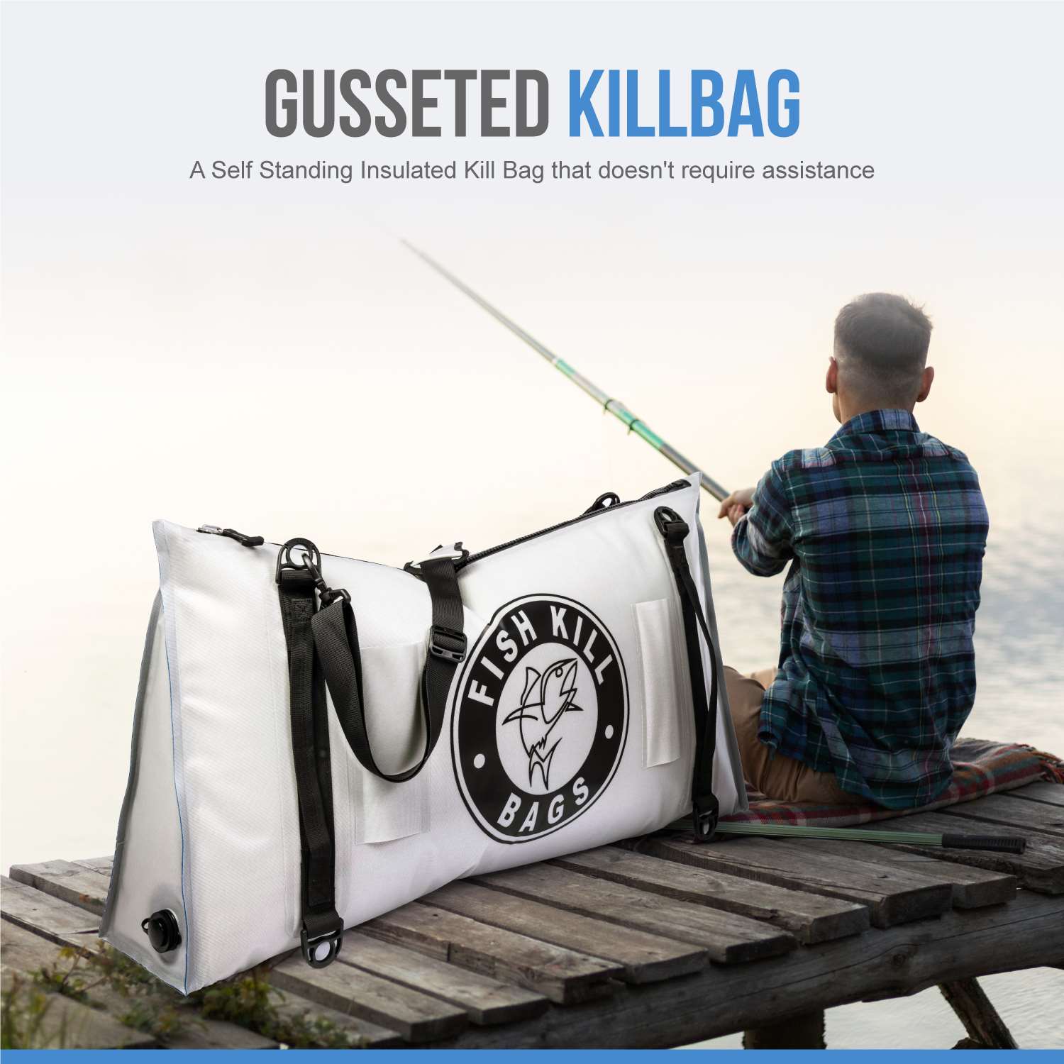 Fish Kill Bags 36 Insulated Fish Kill Cooler Kill Bag 56 Quarts, USA