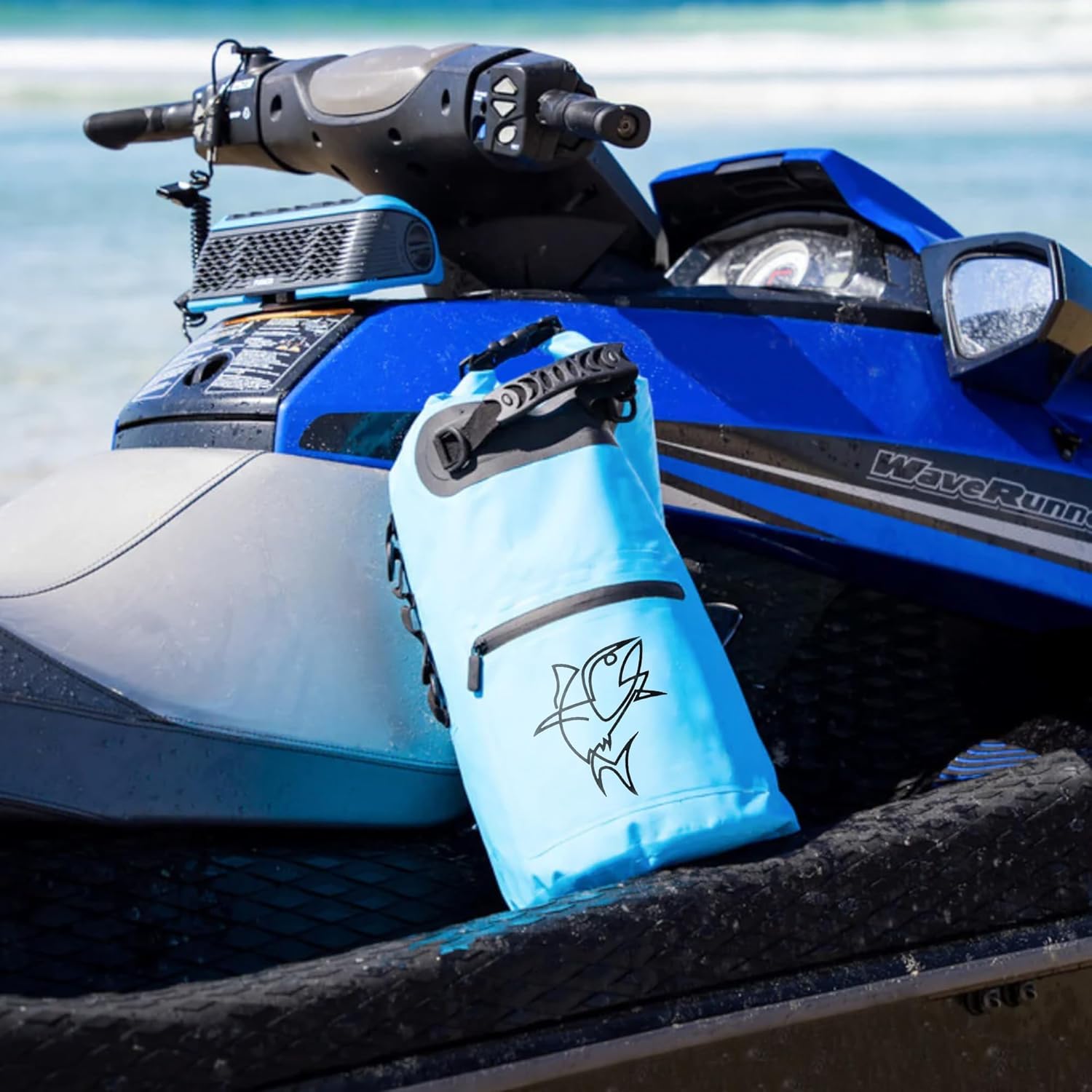 15L Blue Insulated Cooler Dry Bag – Leak Proof Floating Cooler for Kayaking, Boating, Beach & Travel – Waterproof Soft Cooler Bag for Fishing, Camping, Paddleboarding