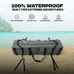 Heavy Duty Waterproof Storage Duffel Bag, 110 Quarts, 840D Double TPU Material with Airtight Top Clip, 42" x 30" x 11" Oversized Gear Bag for Marine, Camping, and Outdoor Use